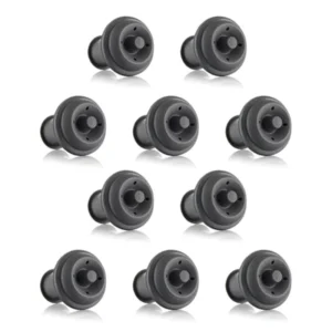 10 Pcs Wine & Beverage Bottle Stoppers Silicone Sealed Wine Saver for Bar Party