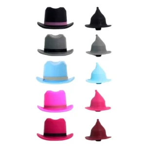 Silicone Champagne Bottle Stopper Wine Beverage Bottle Stoppers Hat Shaped